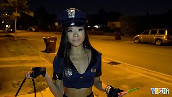 Vina Sky in Halloween Lingerie and Outdoor Scenes